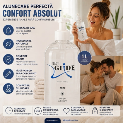 Lubrifiant Anal Just Glide Vegan Flacon Mare 1L 2