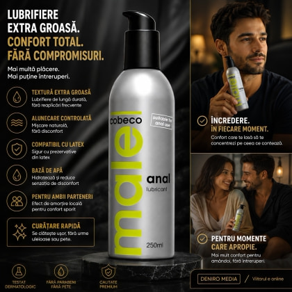 Lubrifiant Cobeco Male pentru Sex Anal 250 ml 2