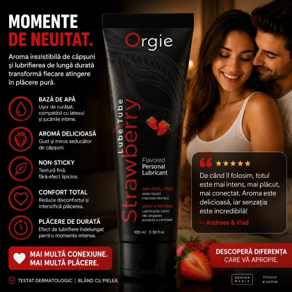 Lubrifiant Aromat Orgie Lube Tube Strawberry 100ml 3