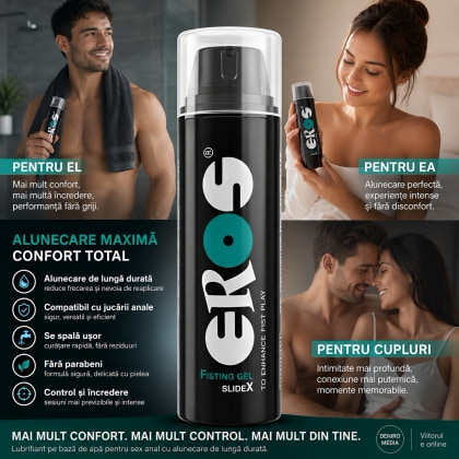 Lubrifiant Eros Action Distracție Cu Pumnul SlideX 200ml 4