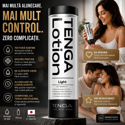 Lubrifiant Tenga Lotion Light pentru Masturbatoare 170 ml 5