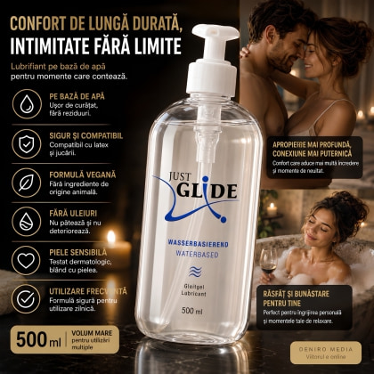 Lubrifiant Just Glide Waterbased pe Bază de Apă 500ml 4