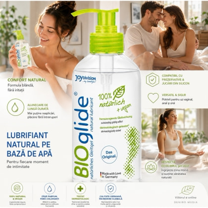 Lubrifiant Vegan Joy Division BioGlide fără Parfum 500 ml 2