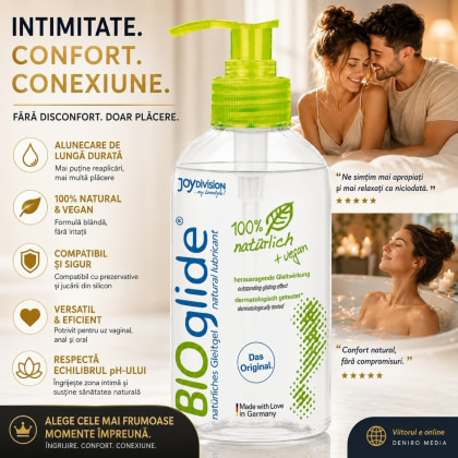 Lubrifiant Vegan Joy Division BioGlide fără Parfum 500 ml 4