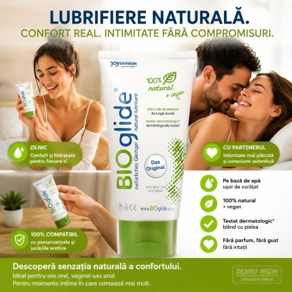Lubrifiant Organic Bioglide Neutral fără Miros 40ml 4
