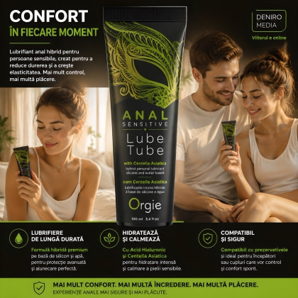 Lubrifiant Anal Lube Tube Sensitive Hibrid 100 ml 2
