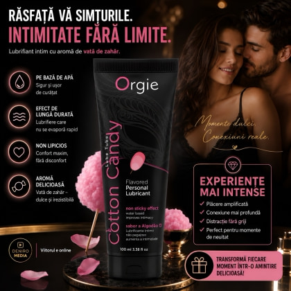 Lubrifiant Comestibil Orgie Lube Tube Cotton Candy 100 ml 2