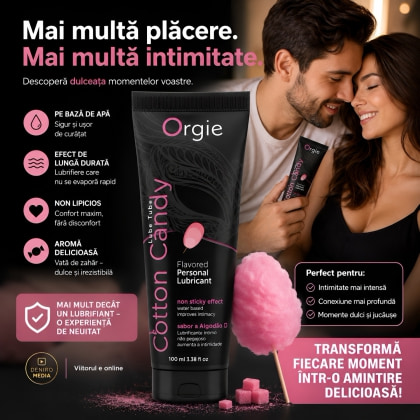 Lubrifiant Comestibil Orgie Lube Tube Cotton Candy 100 ml 3