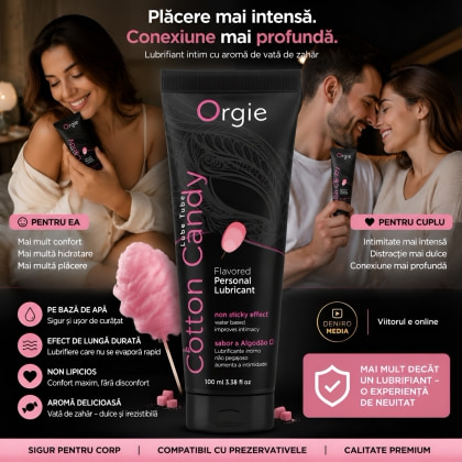 Lubrifiant Comestibil Orgie Lube Tube Cotton Candy 100 ml 4