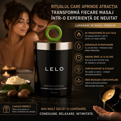 Lumânare De Masaj Lelo Candle Snow Pear And Cedarwood 2