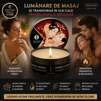 Lumânare Masaj Shunga Căpșuni 6