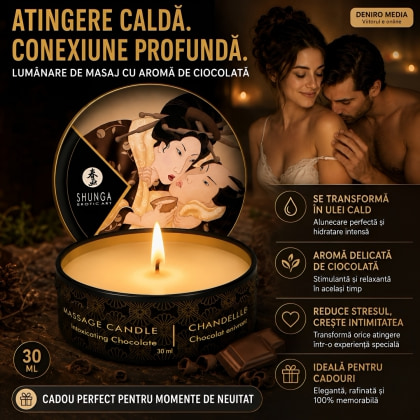 Lumânare Masaj Shunga Ciocolată 30ml 4