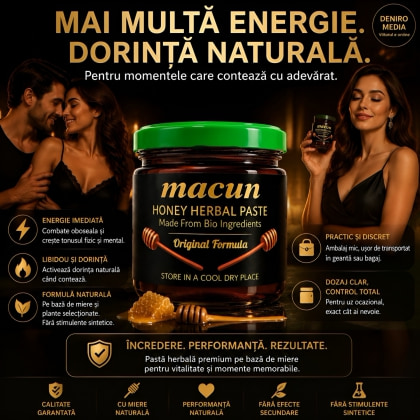 Macun Pastă De Miere cu Plante Pentru Libido și Tonus 40g 2