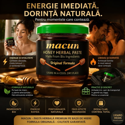 Macun Pastă De Miere cu Plante Pentru Libido și Tonus 40g 4