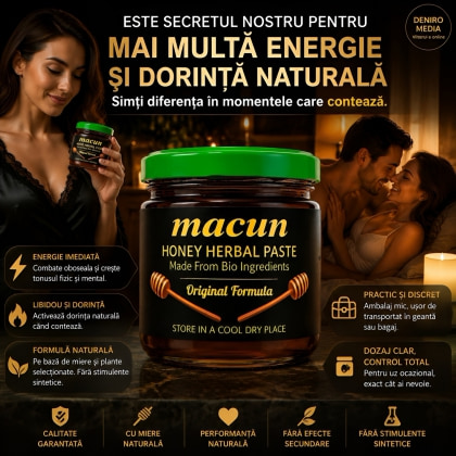 Macun Pastă De Miere cu Plante Pentru Libido și Tonus 40g 3