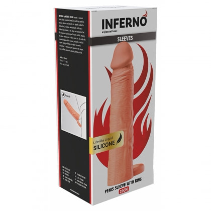 Manșon Hidden Desire 20cm cu Inel Stabil 7