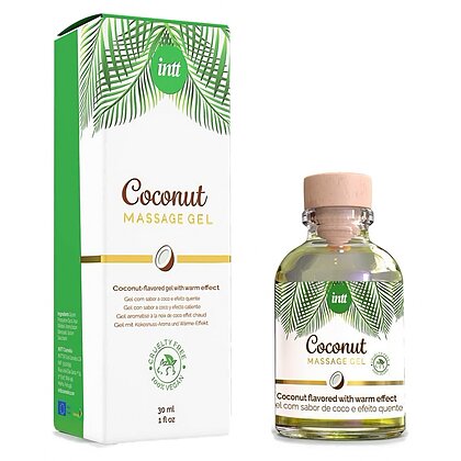 Gel Masaj Vegan Intt Cocos cu Efect încălzire 30ml