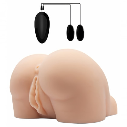 Masturbator Crazy Realistic cu Două Orificii și Vibrații 6