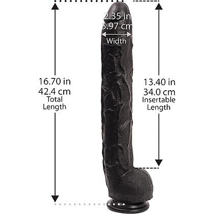 Maxi Dildo Penis Rambone 38cm Negru 2