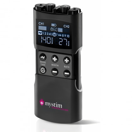 Mystim Tension Lover 2, EStim Reîncărcabil cu 2 Canale Negru 2