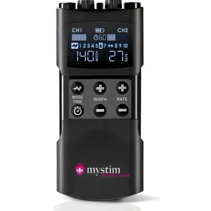 Mystim Tension Lover 2, EStim Reîncărcabil cu 2 Canale Negru 5