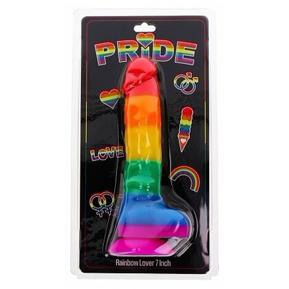 Dildo Rainbow Lover 7 Inch Multicolor 2