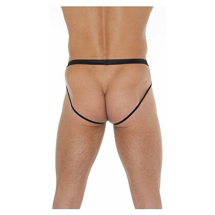 Chilot Amorable Transparent Jockstrap Negru S-L 2