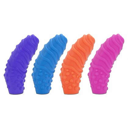 Set 4 Stimulatoare Silicone Finger Swirls Multicolor 2