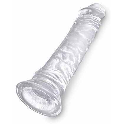 Dildo Realistic King Penis 8 Inch Transparent 3