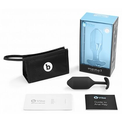 Anal Plug B-Vibe Snug 3 Negru 4