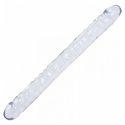 Dildo Dublu Clar 18 Inch Pentru Cupluri