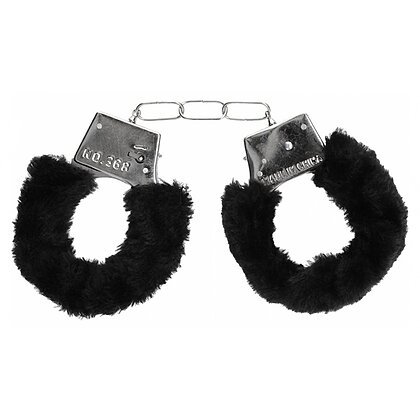 Cătușe Beginners Handcuffs Furry Negru 2