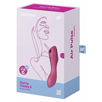 Vibrator Satisfyer Curvy Trinity 3 Roșu 8