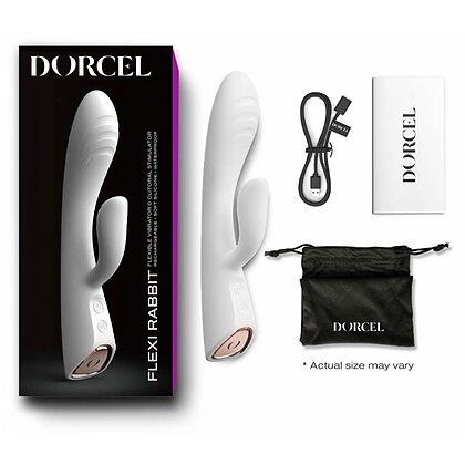 Vibrator Rabbit Dorcel Flexi Heating Alb 7