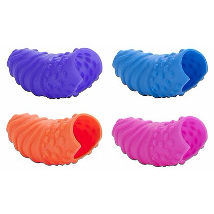 Set 4 Stimulatoare Silicone Finger Swirls Multicolor 3