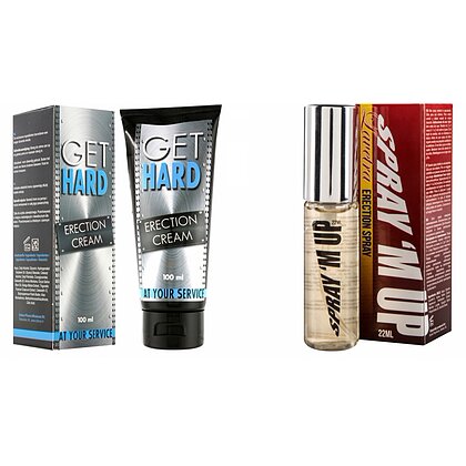 Pachet Cremă Erecție Get Hard 100ml + Spray Erecție Spray M-Up 22ml