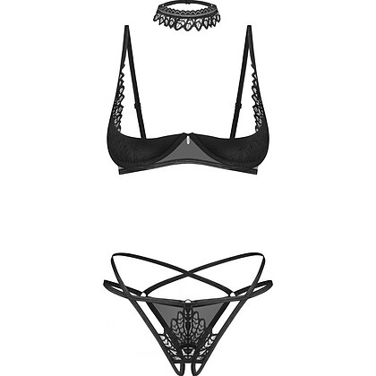 Set 3 Piese Obsessive Donarella Negru M-L