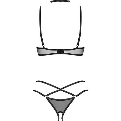 Set 3 Piese Obsessive Donarella Negru XS-S 4