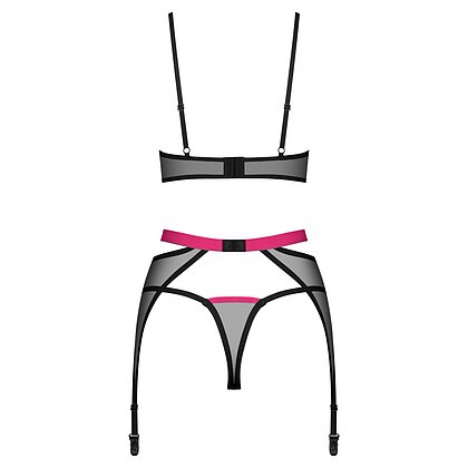 Set 3 Piese Obsessive Novenes Negru XL-2XL 4