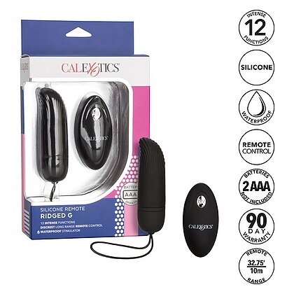 Ou Vibrator Remote Ridged G Negru 6