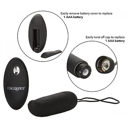 Ou Vibrator Remote Ridged G Negru 8