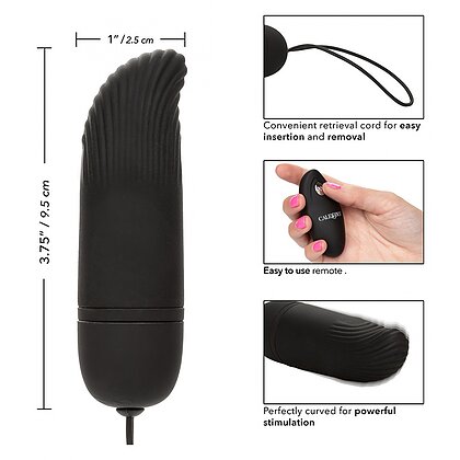 Ou Vibrator Remote Ridged G Negru 7