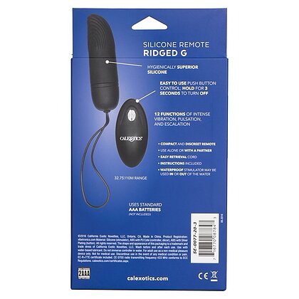 Ou Vibrator Remote Ridged G Negru 5