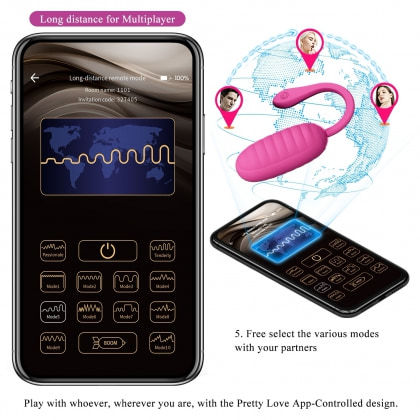 Vibrator Ou Catalina Control Bluetooth Reîncărcabil Din silicon Roz 7