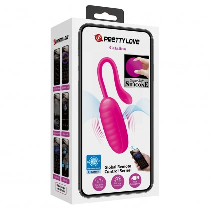 Vibrator Ou Catalina Control Bluetooth Reîncărcabil Din silicon Roz 18