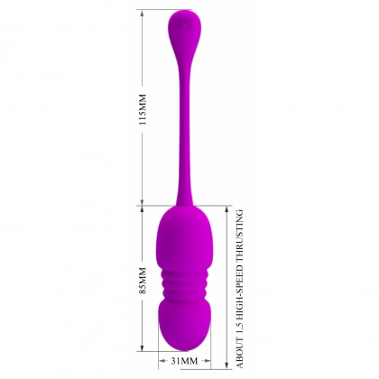 Ou Vibrator Reîncărcabil 12 Moduri cu Telecomandă Mov 4