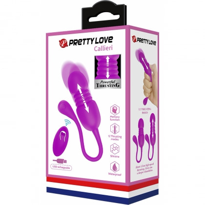 Ou Vibrator Reîncărcabil 12 Moduri cu Telecomandă Mov 6
