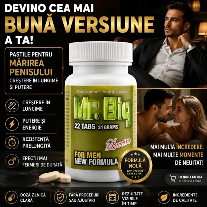 Pastile De Mărire A Penisului Mr. Big 22buc 2