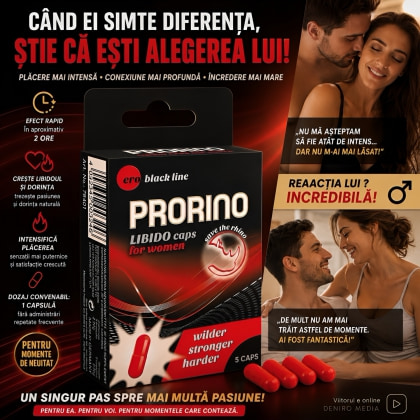 Pastile Femei Prorino Libido Caps 5 capsule 3