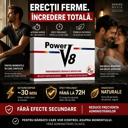 Pastile Power V8 pentru Erecție și Potență 8buc 4